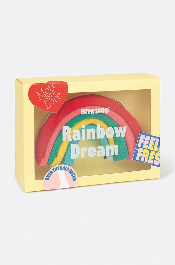 Ponožky Eat My Socks Rainbow Dream růžová EMSNOCRDPK