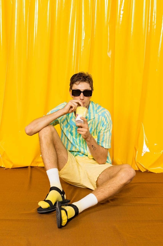 Eat My Socks calzini Iced Tea pacco da 2 EMSNCAITL2 giallo