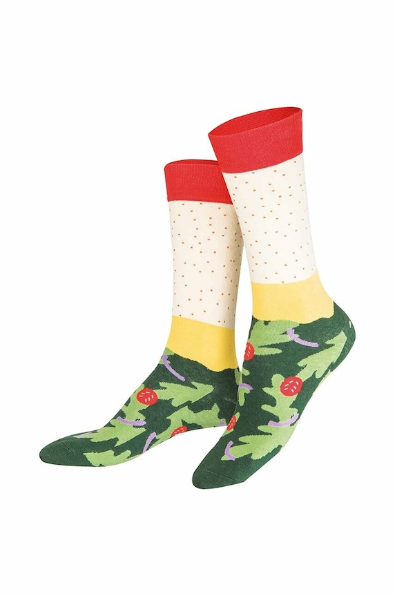 Oblečenie Ponožky Eat My Socks Pizza Vegan EMSNOCPINV viacfarebná