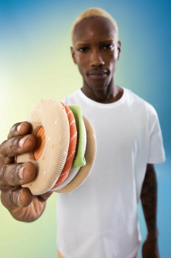 Ponožky Eat My Socks Salmon Bagel vícebarevná EMSNCRBASA