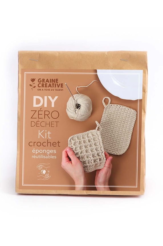 Komplet za kvačkanje Graine Creative DIY Kit - Reusable Sponges pisana 420255