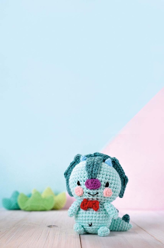 Háčkovací souprava Graine Creative KIt Minigurami Dinosaure Taro vícebarevná 420226