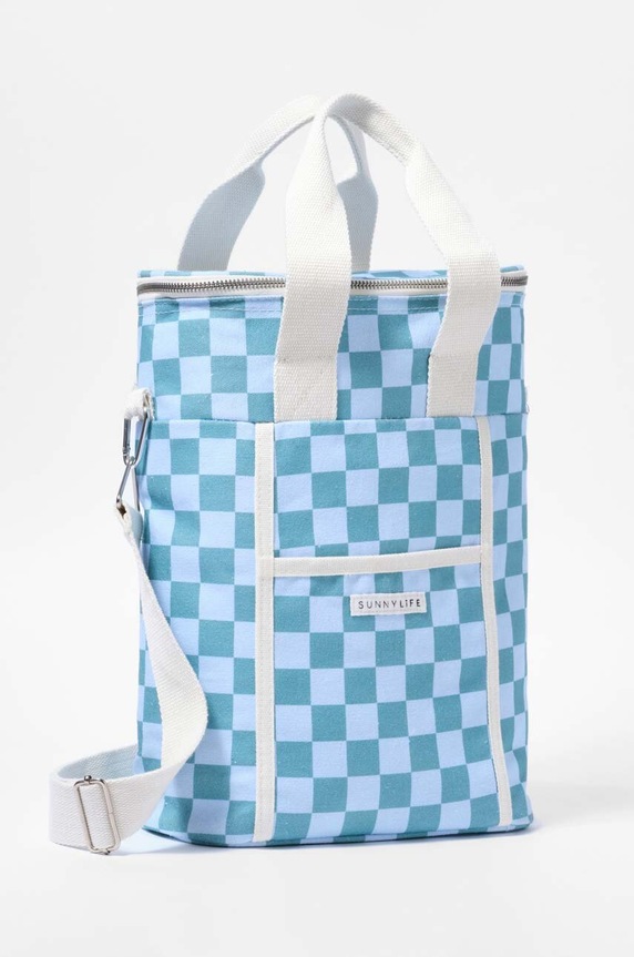 SunnyLife termikus táska italokhoz Canvas Drinks Bag kék S3DDRKSS