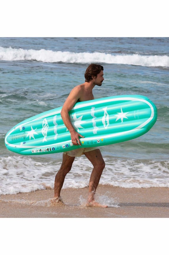 Madrac na napuhavanje za plivanje SunnyLife De Playa Esmerald S3LBSBDA tirkizna