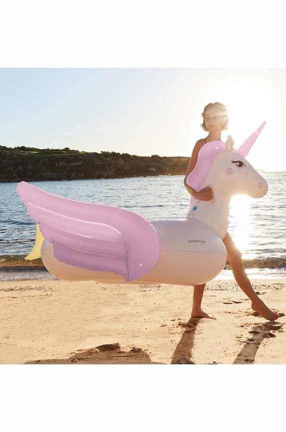 Madrac na napuhavanje za plivanje SunnyLife Luxe Ride-On Float Unicorn Past S3LRIDGU