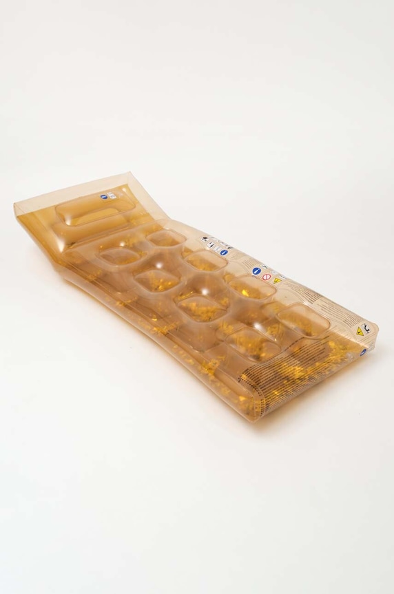 SunnyLife matterasso gonfiabile Disco Gold giallo S3LRLIGO