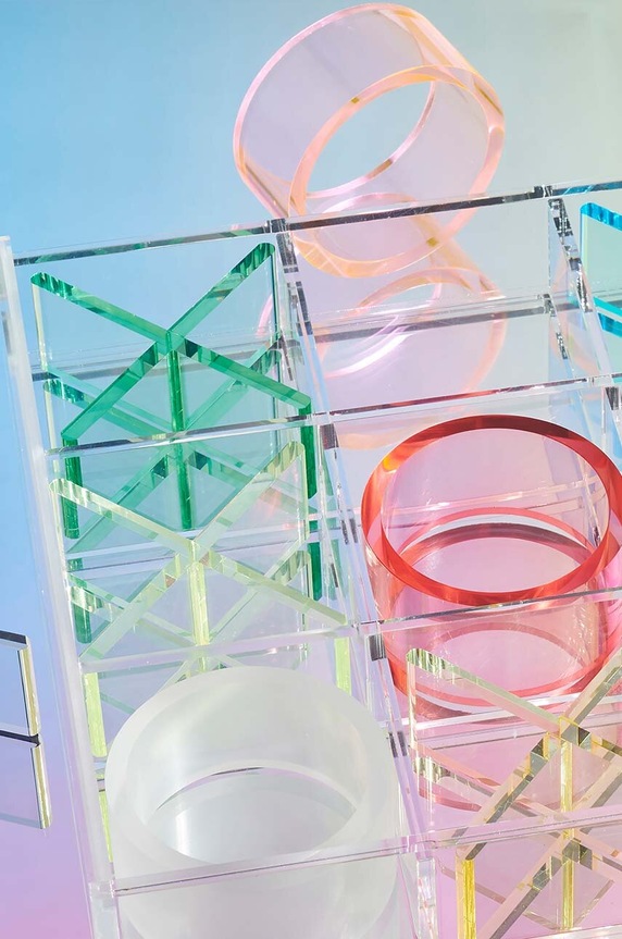Lifestyle SunnyLife gra Lucite Tic Tac Toe Aurora S35LTICT multicolor