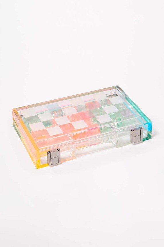 Lifestyle SunnyLife szachy i warcaby Mini Lucite Aurora S35LMCHK multicolor
