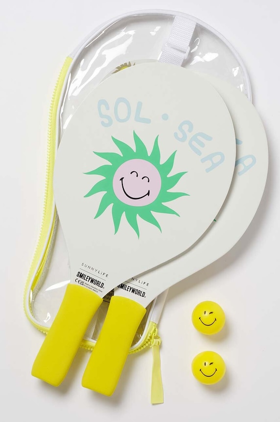 Σετ ρακέτες παραλίας και μπάλες SunnyLife World Sol Sea S3WBATSM πολύχρωμο AA00