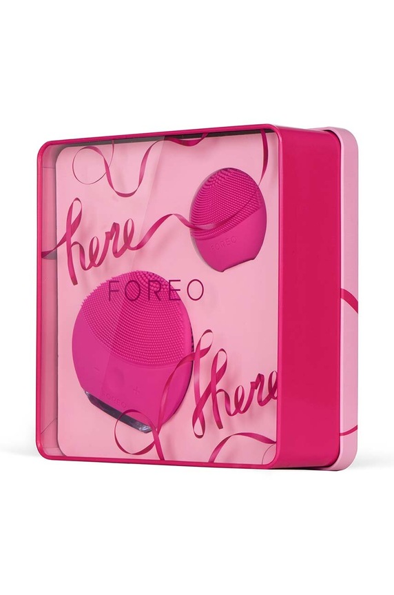 Home SPA FOREO zestaw szczoteczek sonicznych Here & There LUNA™ mini 2 i LUNA™ play F9762. różowy