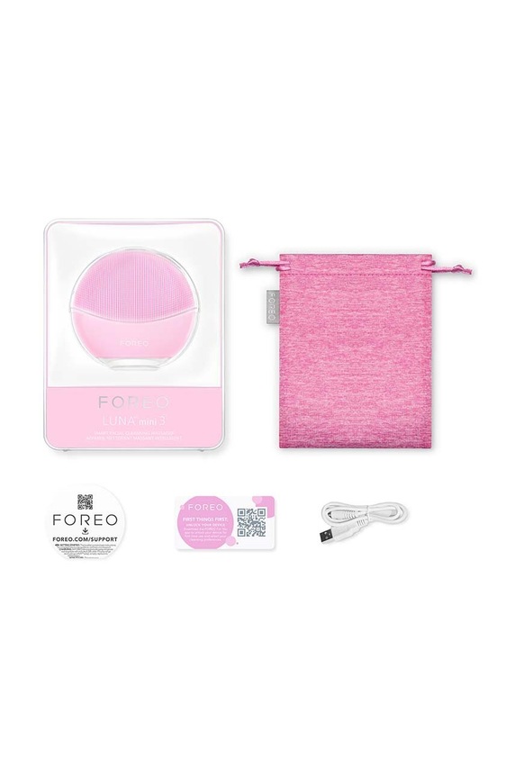 FOREO spazzola per il massaggio e la pulizia della pelle del viso LUNA™ Mini 3 rosa F9427.
