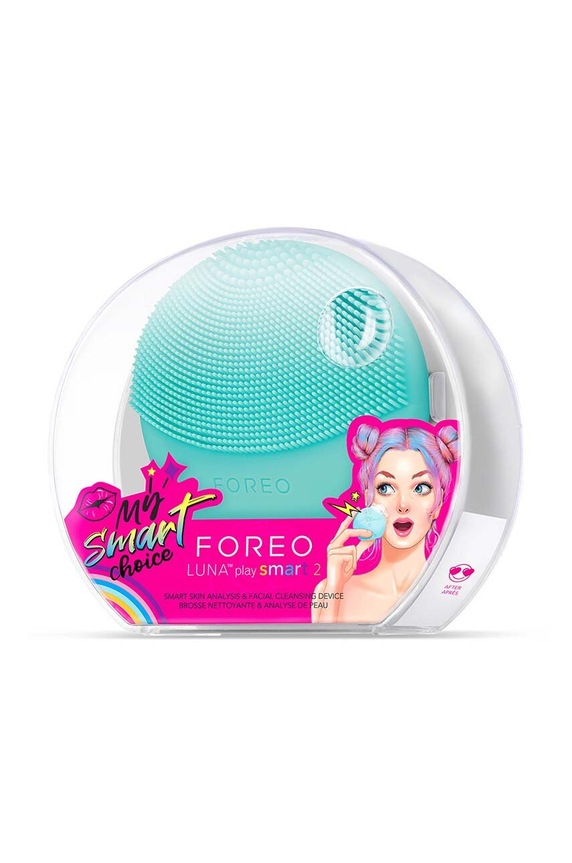Inteligentna naprava za analizo in čiščenje kože na obrazu FOREO LUNA™ Play Smart 2 turkizna F0200
