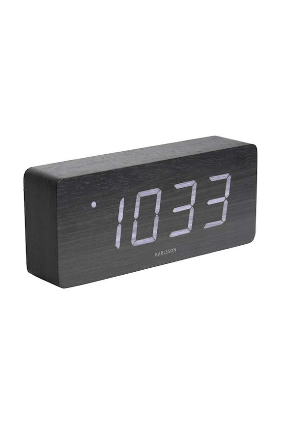Karlsson ceas cu alarmă negru KA5654BK