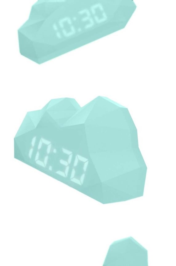 MOB ceas cu alarmă Mini Cloudy Clock verde CLOU.TQ.01
