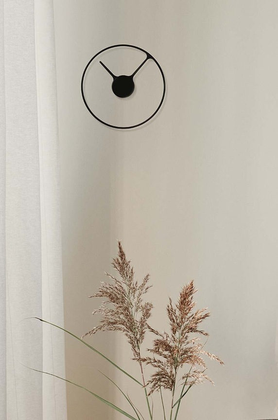 Ρολόι τοίχου Stelton Time 851 μαύρο AA00
