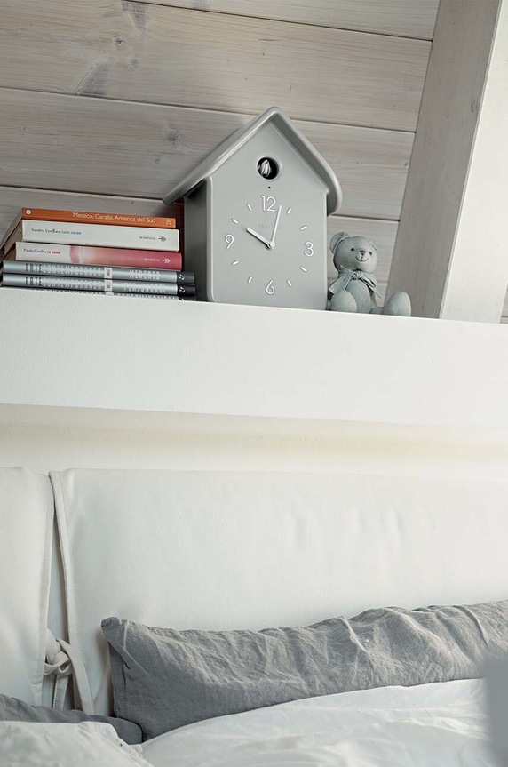 Σαλόνι και υπνοδωμάτιο Ρολόι κούκος Guzzini QQ Cuckoo 16860208 γκρί