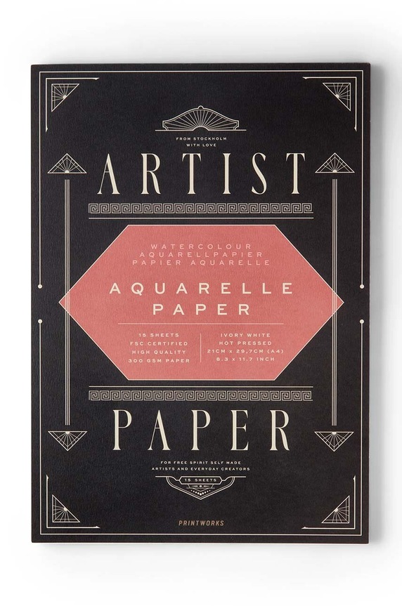 Χαρτί ακουαρέλας Printworks A4 πολύχρωμο PW00572