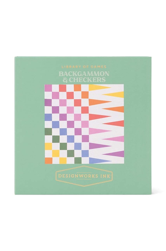 Designworks Ink gra planszowa Checkers / Backgammon multicolor DPGCB.1001EU