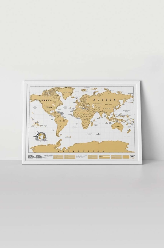 Скретч-карта Luckies of London Scratch Map® - Original барвистий LK.LUSCR