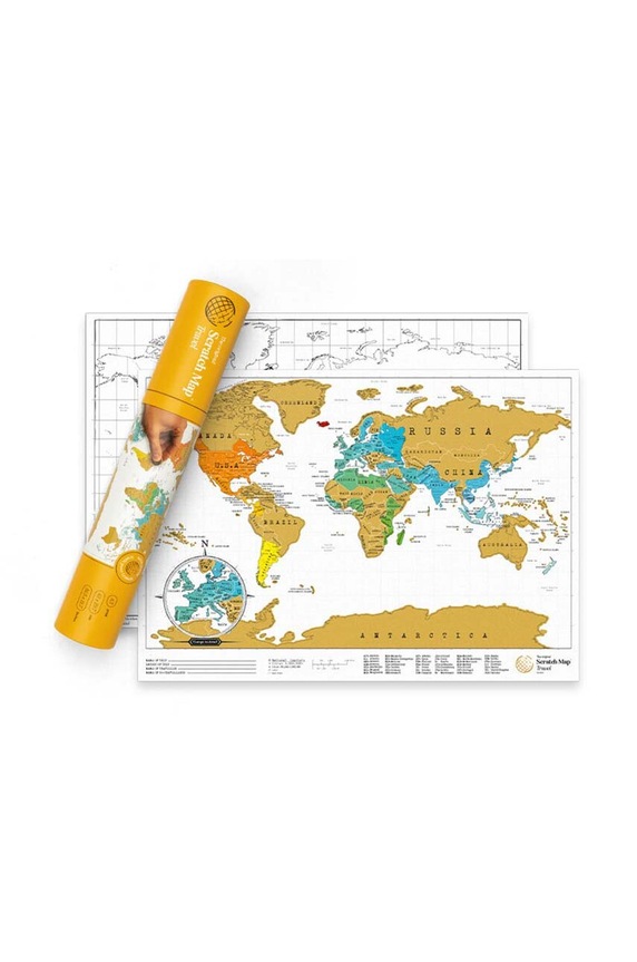 Luckies of London mapa-zdrapka Scratch Map® Travel Edition multicolor LK.LUKSTRA