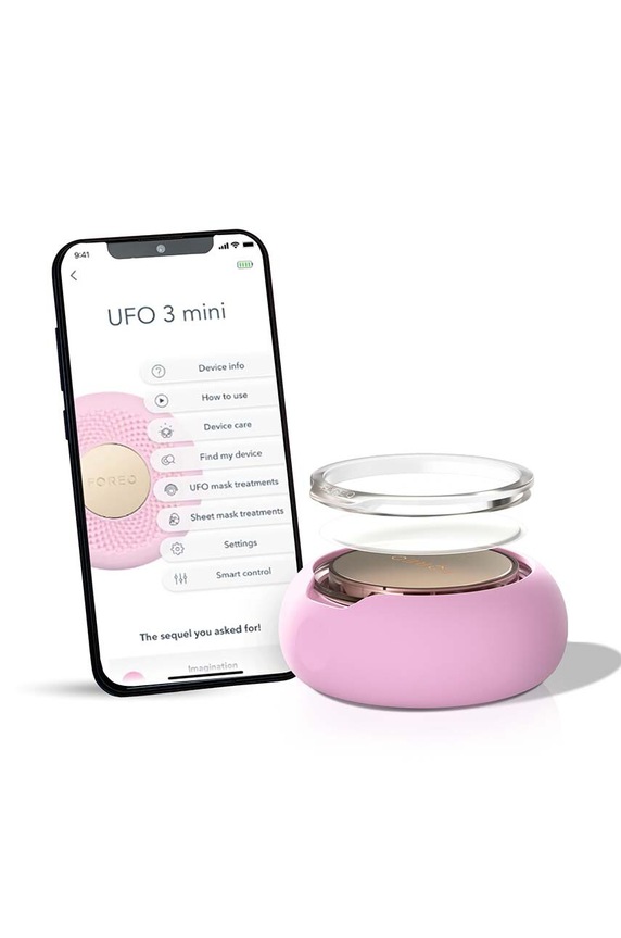 Uređaj za nanošenje maski i svjetlosnu terapiju FOREO UFO™ 3 mini roza F1559