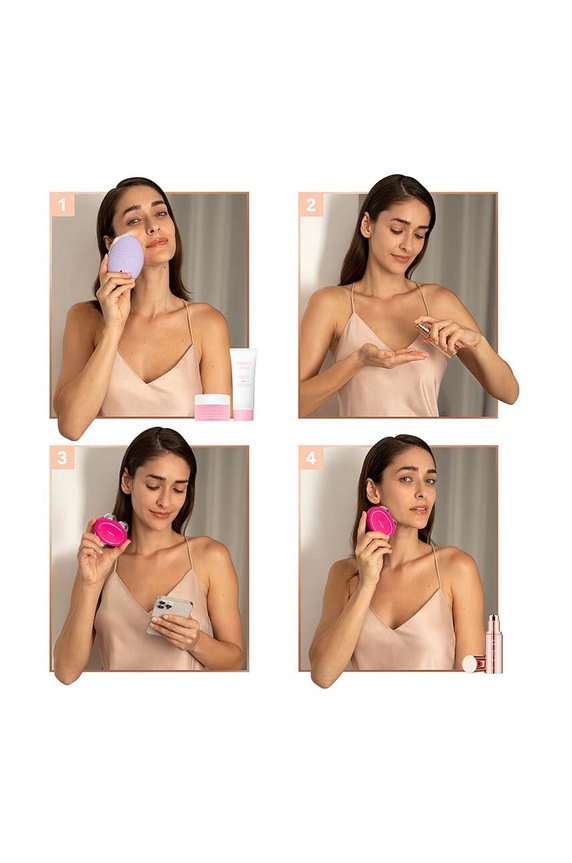 Home SPA Συσκευή μοντελοποίησης προσώπου FOREO BEAR™ 2 F1795 ροζ