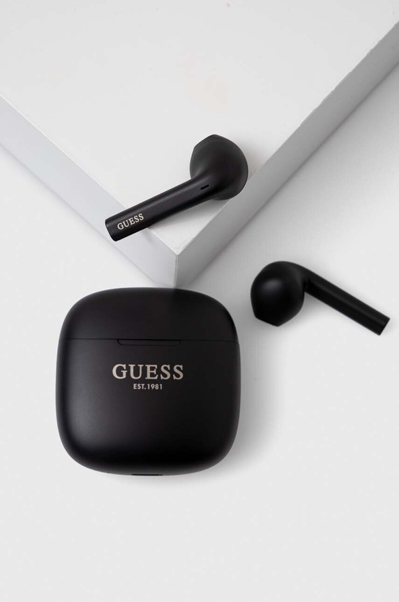 Bezdrátová sluchátka Guess černá GUTWST26PSK
