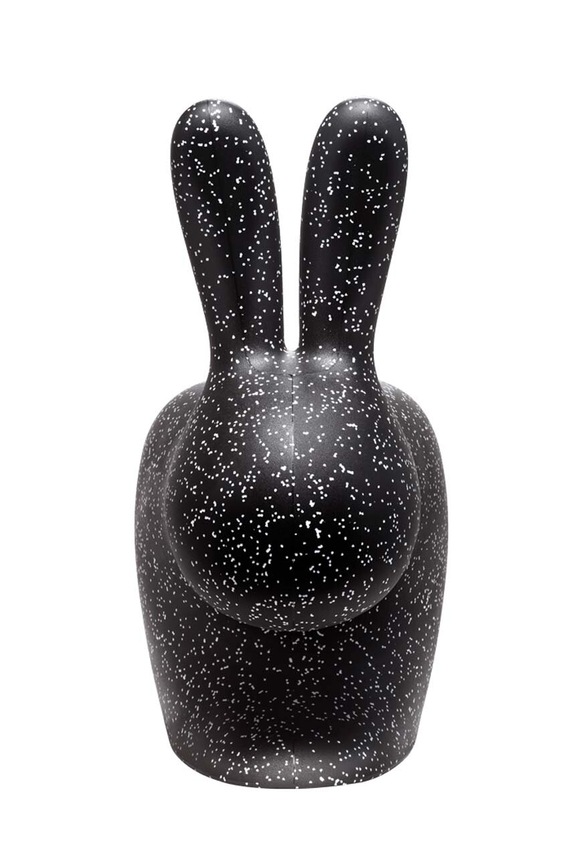 Σαλόνι και υπνοδωμάτιο Σκαμπό QeeBoo Rabbit Baby 90013BL.WH μαύρο