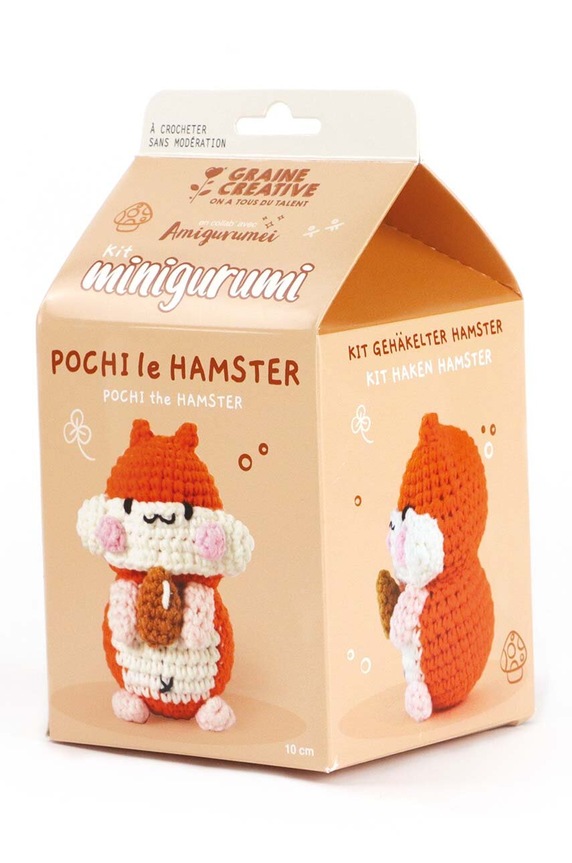 Graine Creative zestaw do szydełkowania Hamster Mini Amigurumi Kit 420225 multicolor AA00