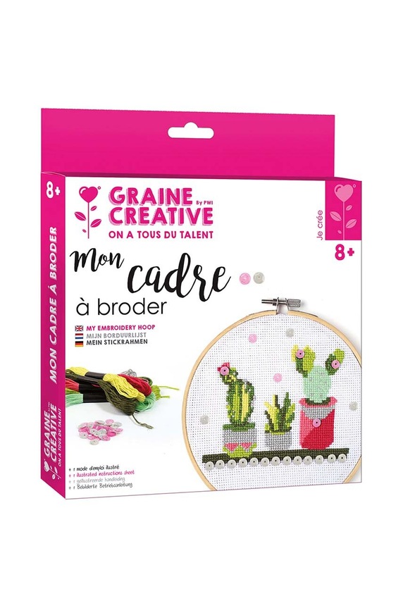 Лайфстайл Набір для вишивання Graine Creative Cactus In Wood 420170 барвистий