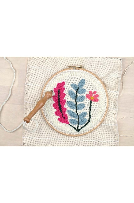 Lifestyle Graine Creative trusa de broderie Vegetal Punch Needle Kit 420202 multicolor