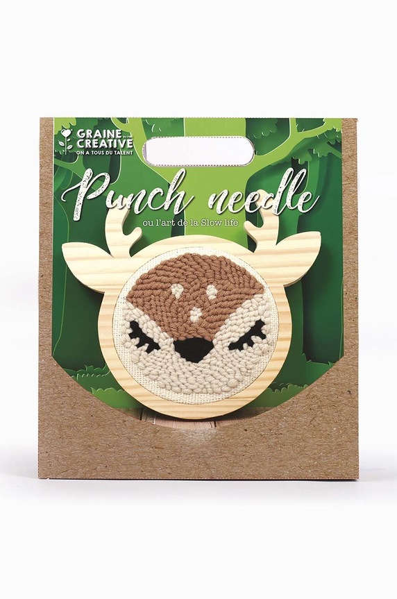 Lifestyle Set za vezenje Graine Creative Punch Needle Doe Kit 420206 šarena