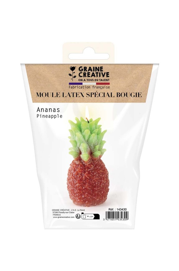 Lifestyle Graine Creative foremka do świeczki Ananas 143430 multicolor