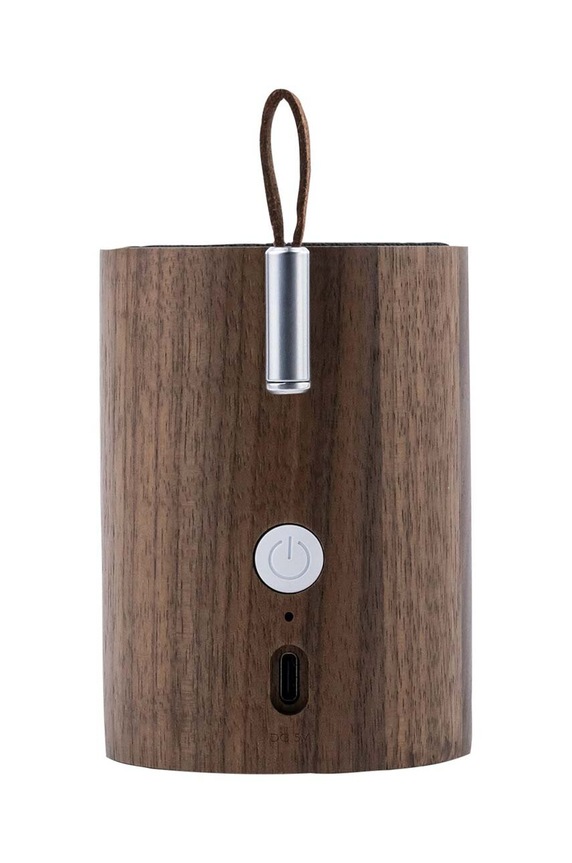 Ασύρματο ηχείο με φωτισμό Gingko Design Drum Light Bluetooth Speaker καφέ G020WT