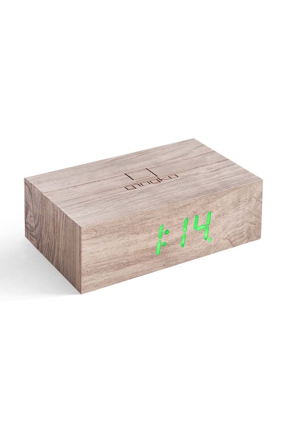 Gingko Design ceas de masă Flip Click Clock bej G003A12