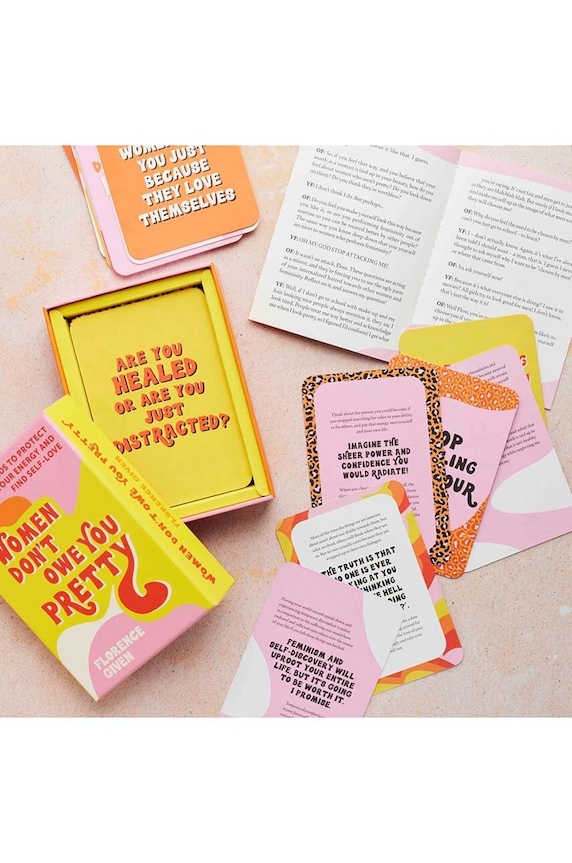 kártya szett Women Don't Owe You Pretty, English többszínű HAG100