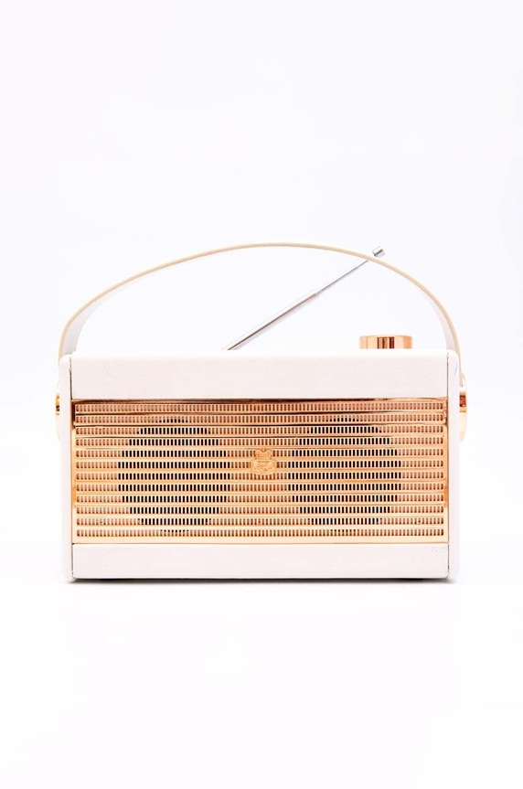 GPO radio z budzikiem Darcy różowy GPO91