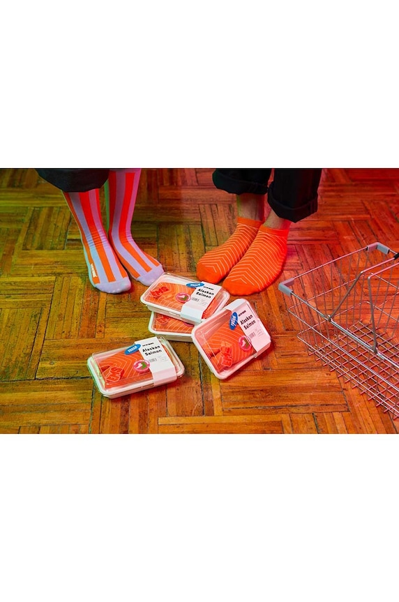 Ponožky Eat My Socks Alaskan Salmon 2-pack EMSNOCASA2