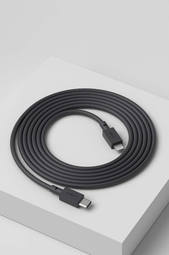 Avolt kabel usb do ładowania Cable 1, USB-C to Lightning, 2 m C1CL.IN20.18SB czarny AA00