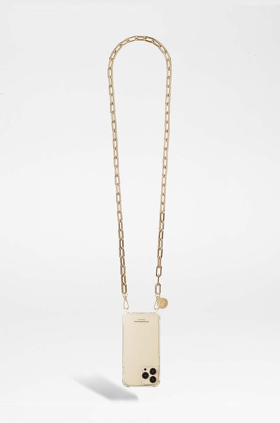 LaCoqueFrançaise łańcuszek do telefonu Mia 120 cm żółty LE304690