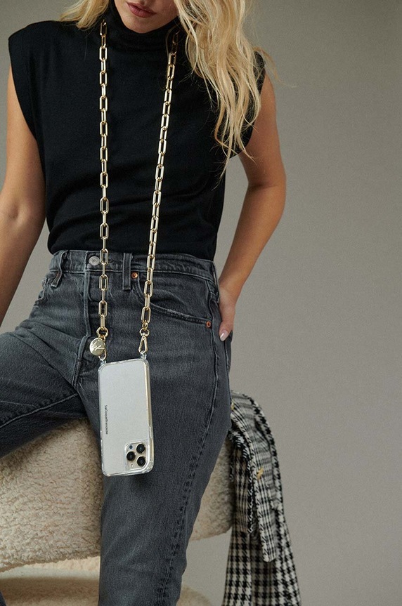 Lifestyle LaCoqueFrançaise łańcuszek do telefonu Mia 120 cm LE304690 żółty