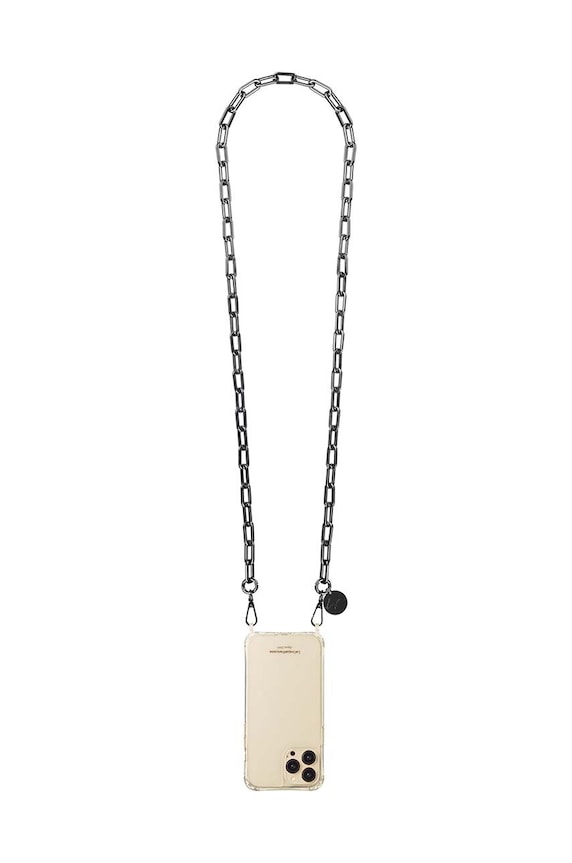 LaCoqueFrançaise łańcuszek do telefonu Mia 120 cm czarny LE314135