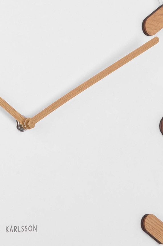 Dnevni boravak i spavaća soba Zidni sat Karlsson KA5942WH bijela