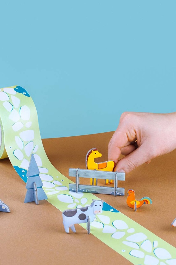 Set sa samoljepljivom vrpcom Donkey My first Farm 300623 šarena AA00