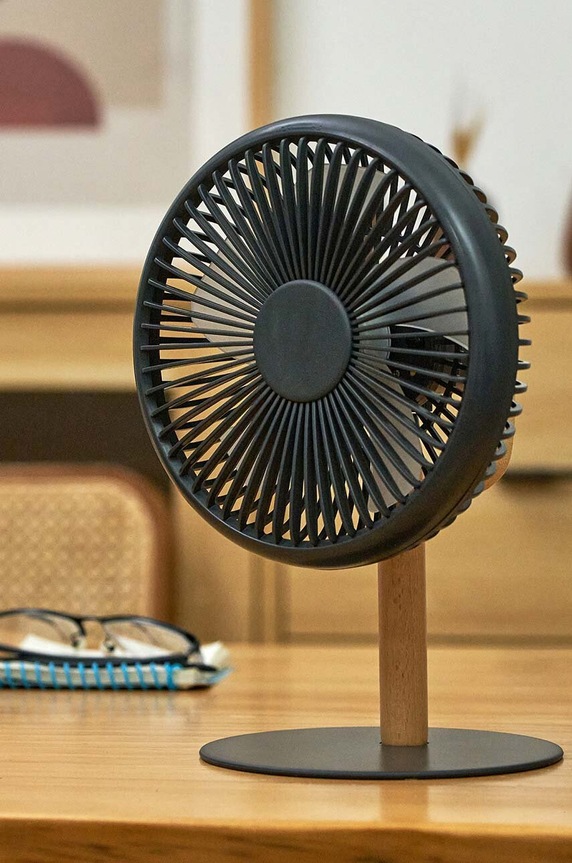 Ventilátor a stolní lampa 2v1 Gingko Design Beyond G032GY