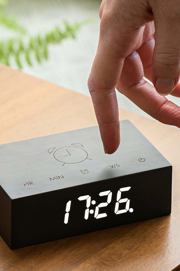 Living și dormitor Gingko Design ceas de masă Flip Click Clock G003B10 negru