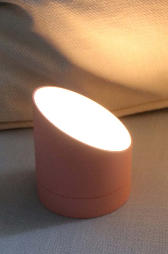 Budík Gingko Design Edge Light G001PK růžová