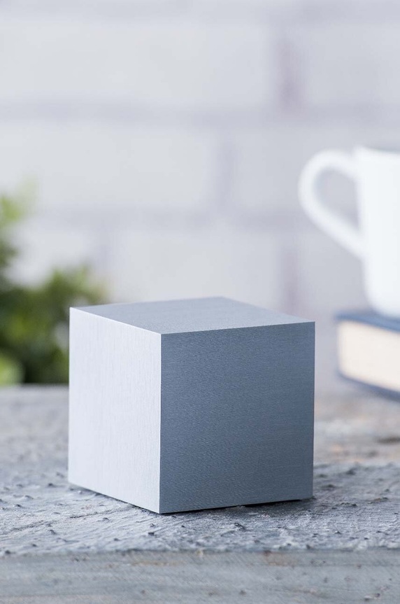 Настолен часовник Gingko Design Cube Click Clock сив GK08W6