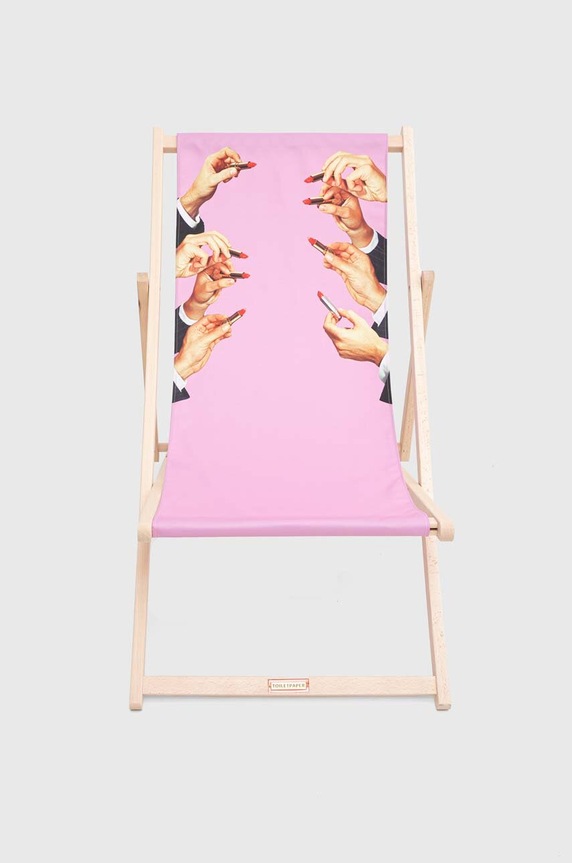 Ξαπλώστρα Seletti Lipstick Pink x Toiletpaper 16685 ροζ AA00
