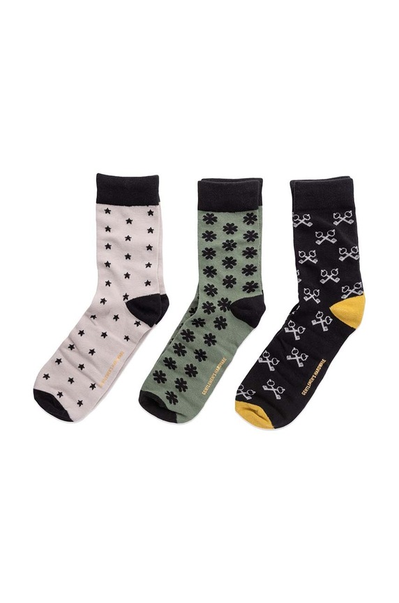Gentlemen's Hardware skarpetki Lucky Socks 3-pack GEN541UK czarny AA00